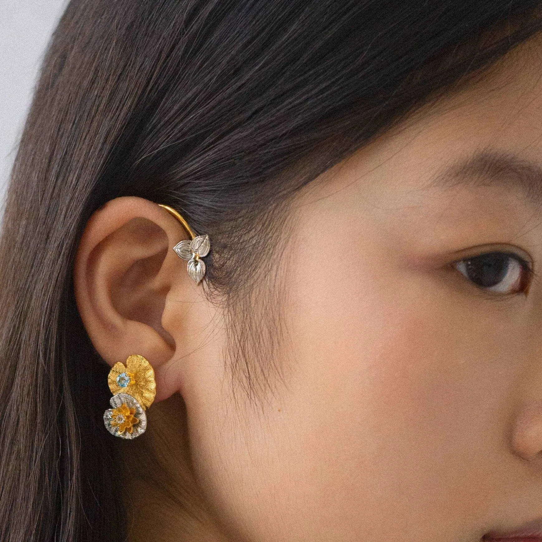 Botanique Water Lily Ear Cuff