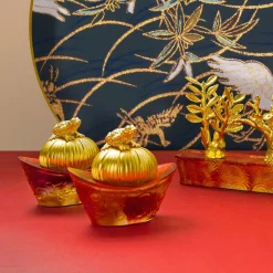 Fortune Toad on Red Yuan Bao