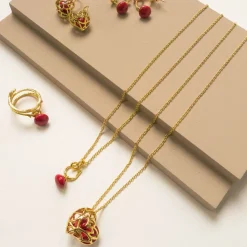 Lotus Heart Saga Seed Long Necklace