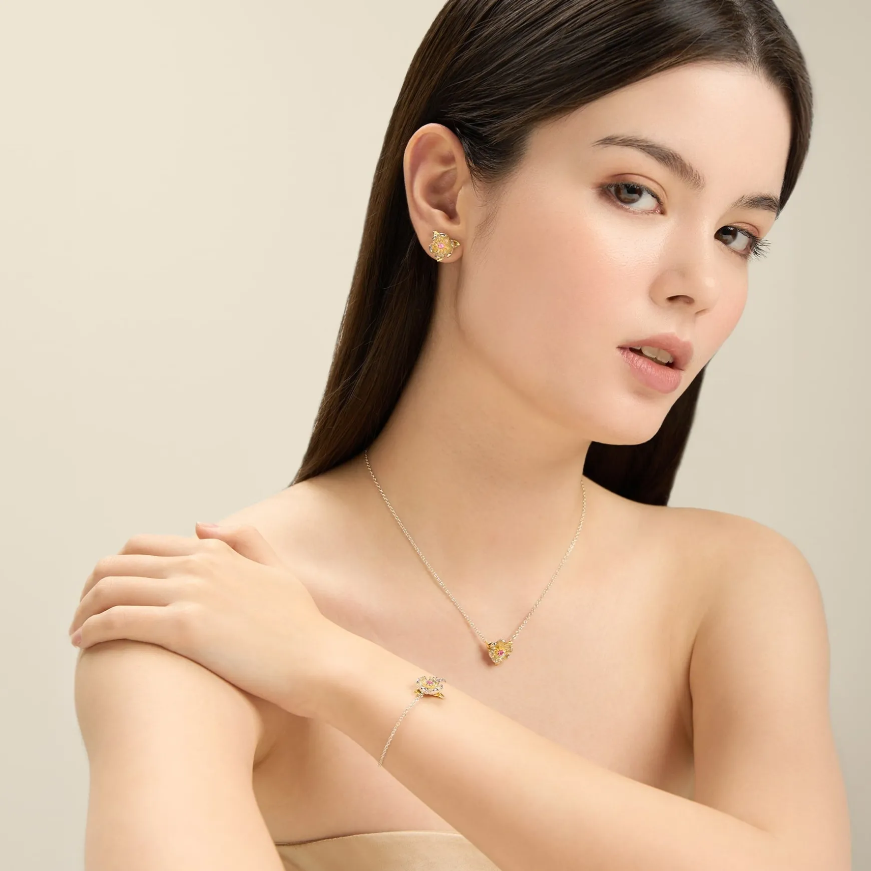 Magnolia Blossom Necklace