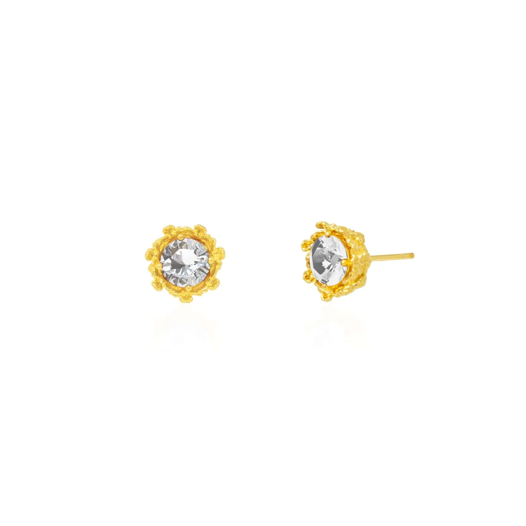 Majestic Vanda Earrings with White Topaz