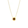 Majestic Vanda Necklace with Red Garnet