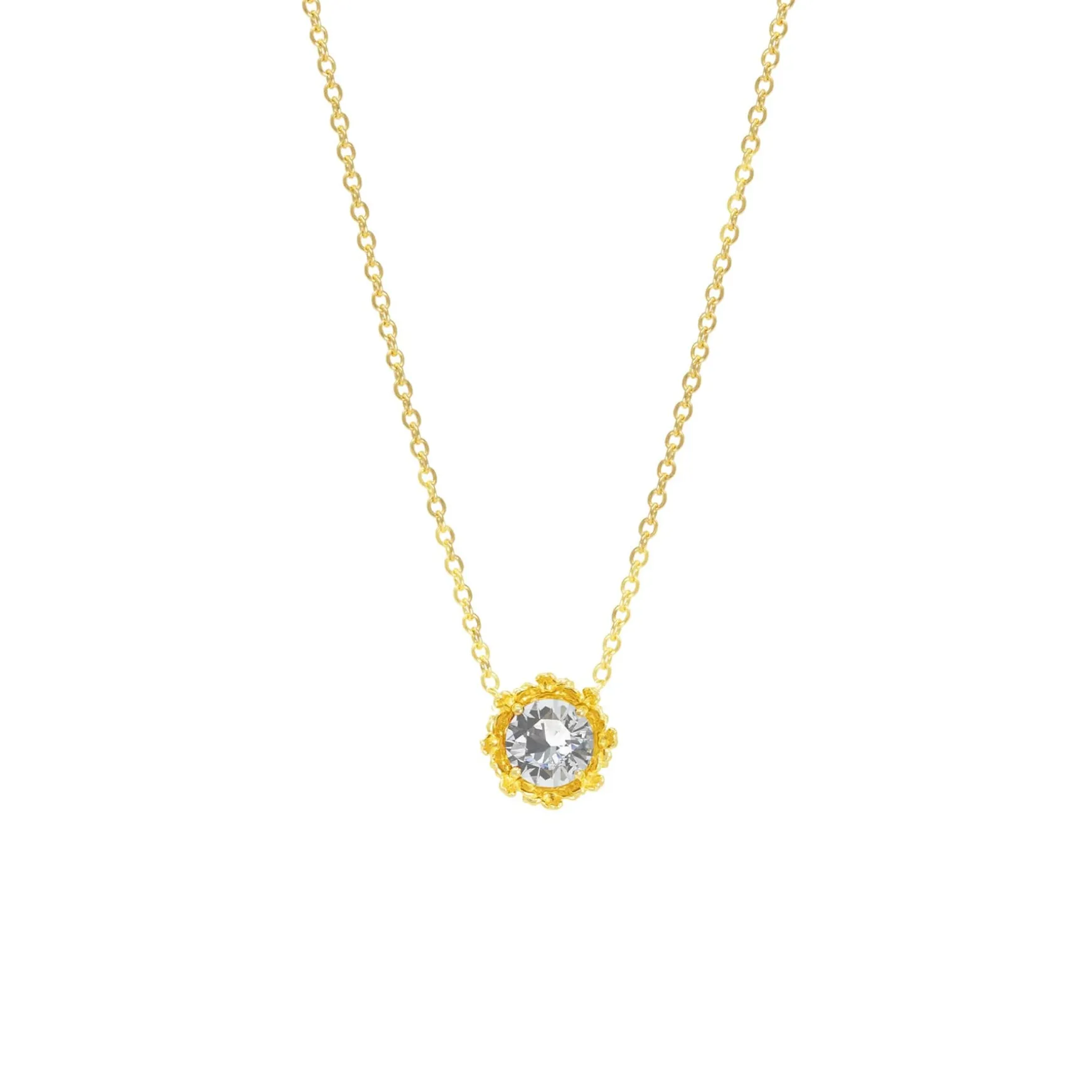 Majestic Vanda Necklace with White Topaz