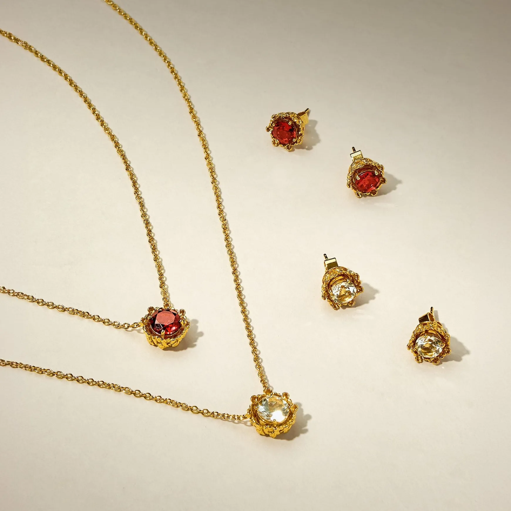 Majestic Vanda Necklace with White Topaz