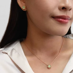 Midori Necklace with Prasiolite (RG)