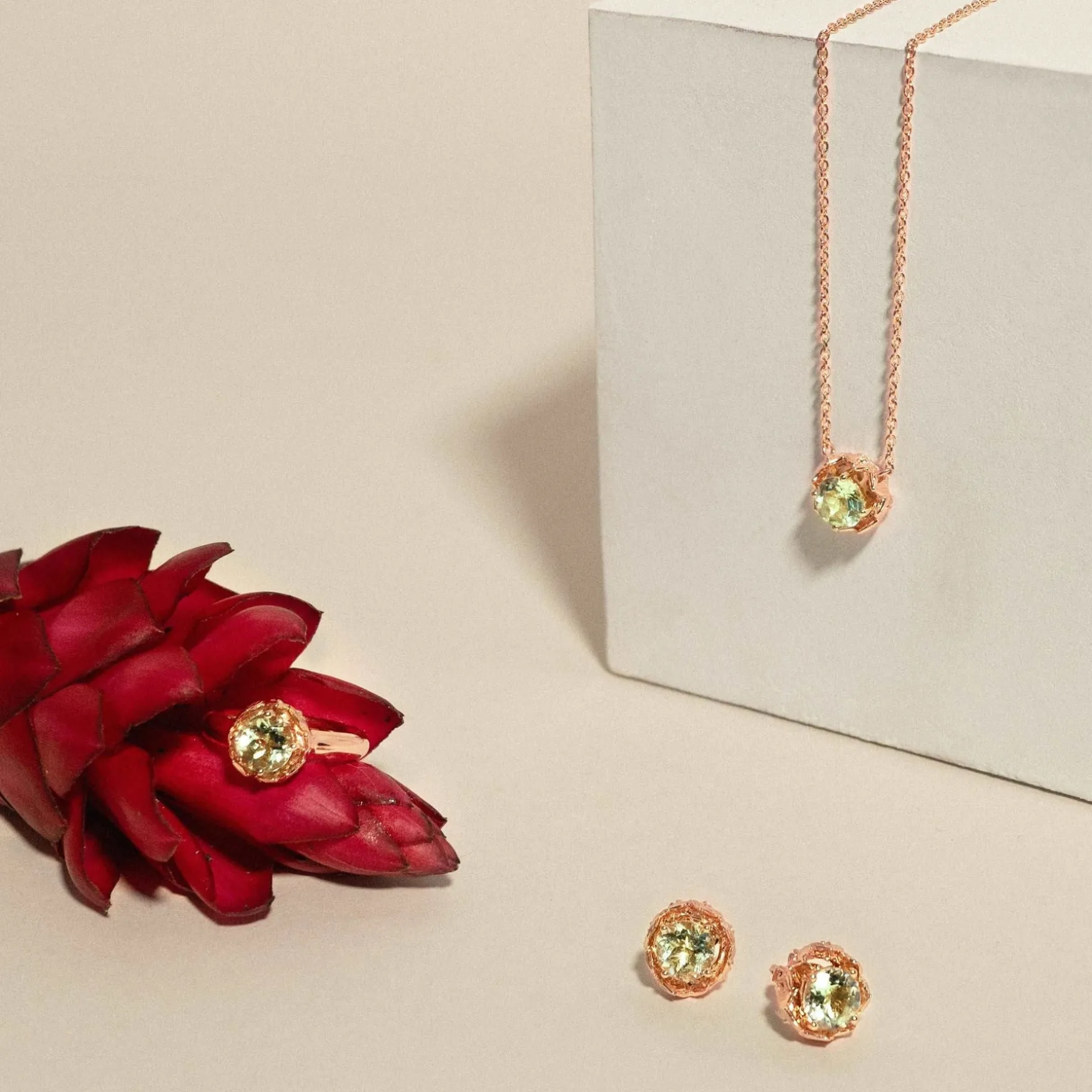 Midori Necklace with Prasiolite (RG)