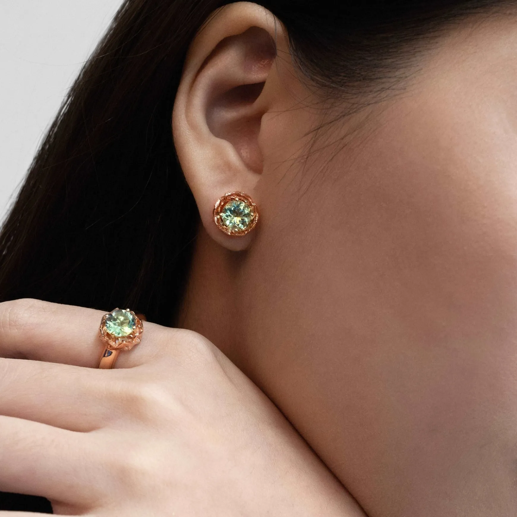 Midori Ring with Prasiolite (RG)