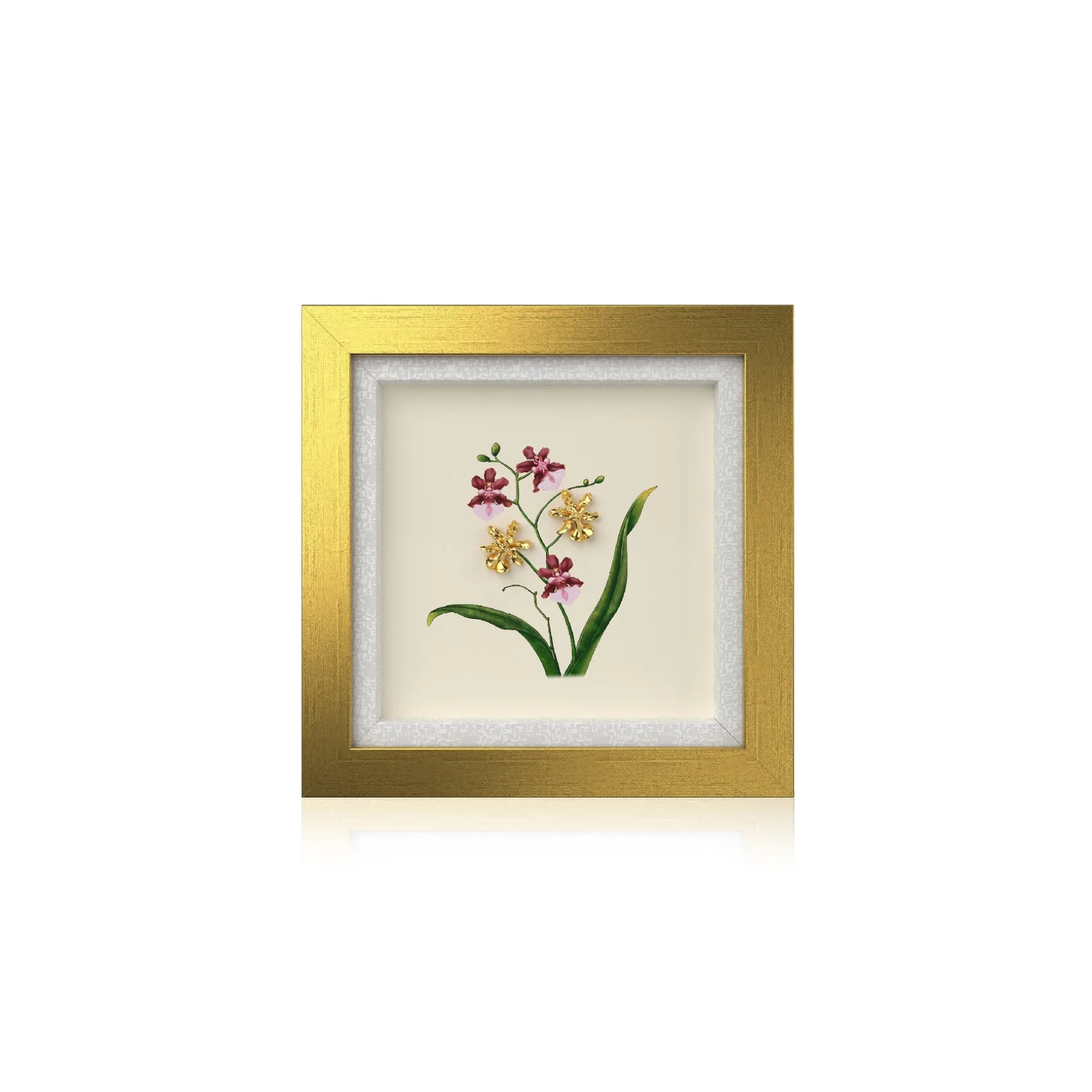 Oncidium Sharry Baby (Gold) Orchid Frame