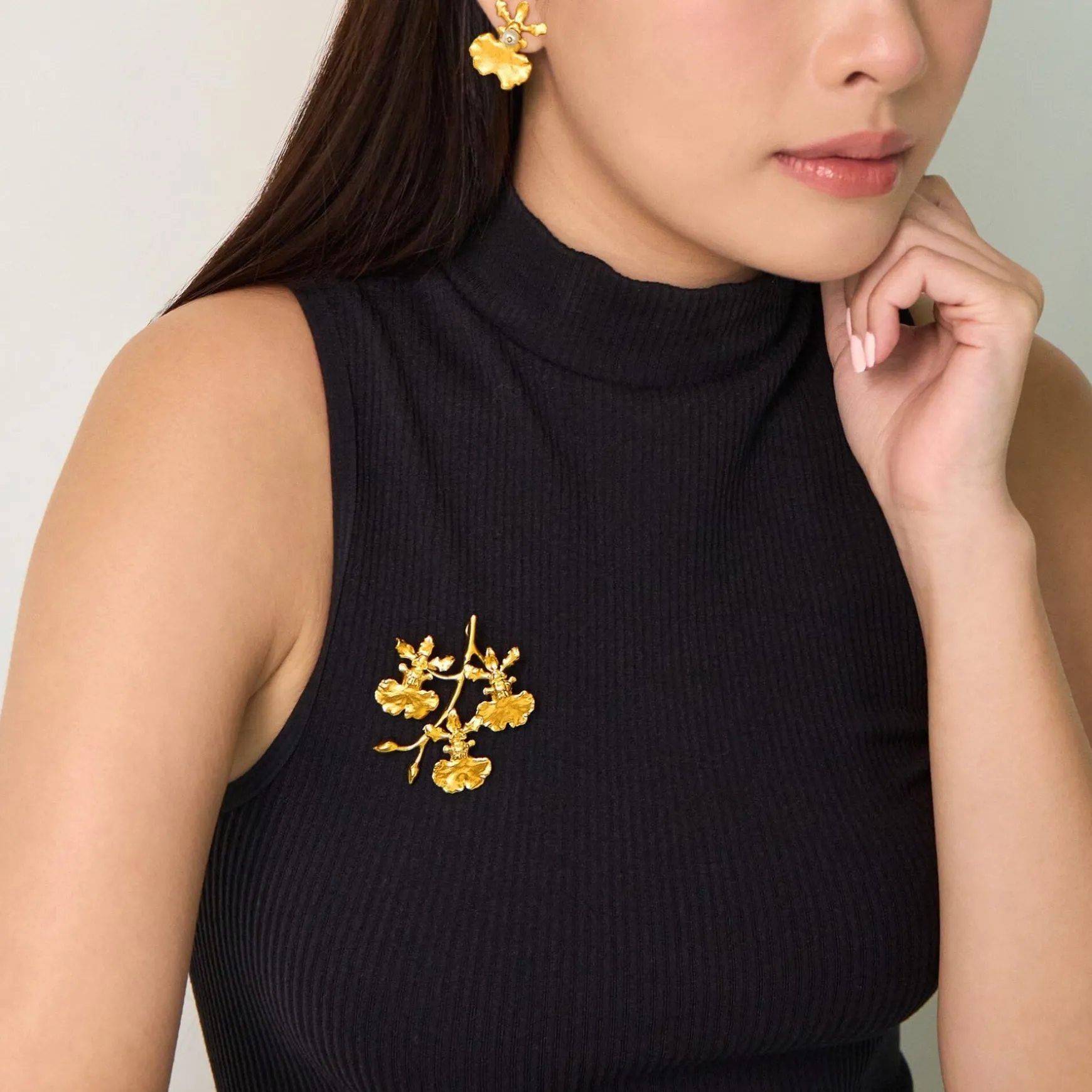 Oncidium Shower Spray Brooch/Pendant (G)
