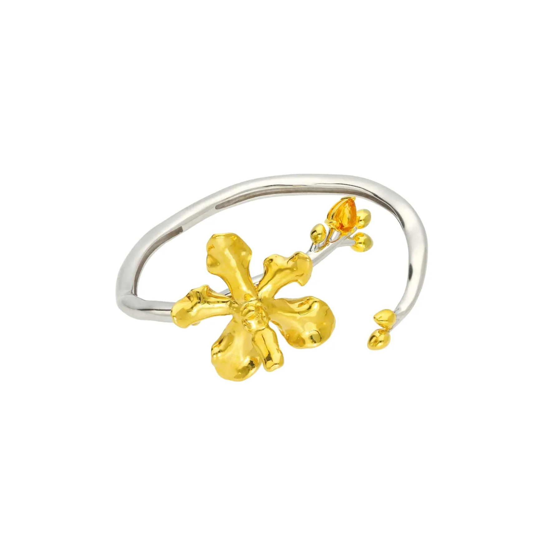Orchid Spiral Bangle