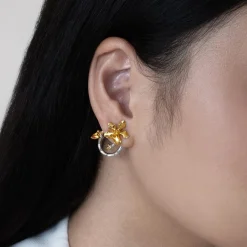 Orchid Spiral Earrings