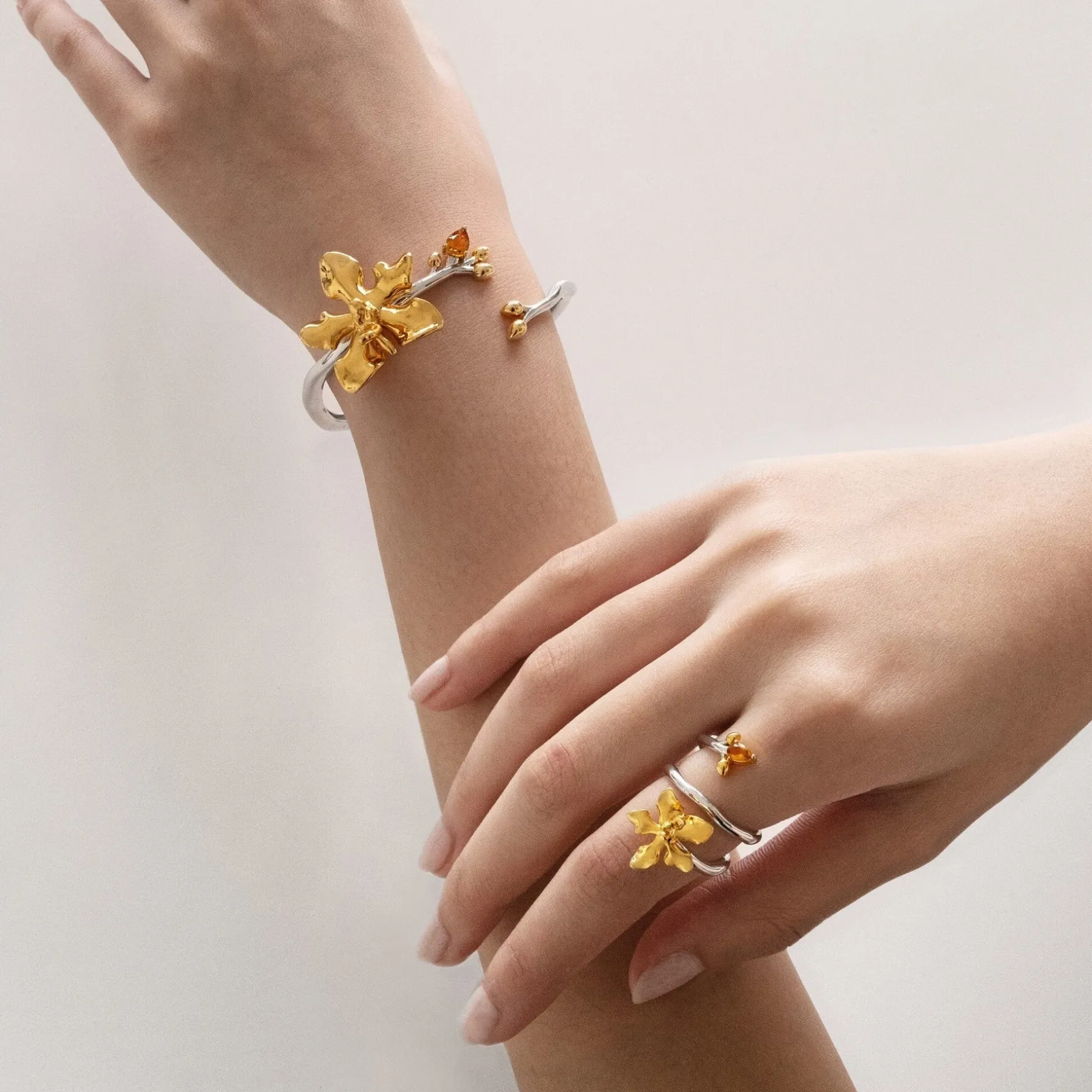 Orchid Spiral Ring