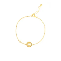 Peranakan Spheres Bracelet with White Topaz (G)