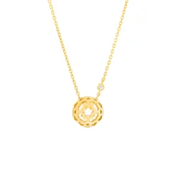 Peranakan Spheres Large Necklace with White Topaz (G)