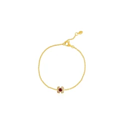 Petite Peranakan Kebaya Bracelet With Garnet