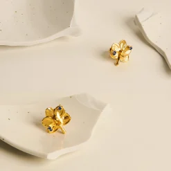 Re-Bloom Bejewelled Sapphire Earrings