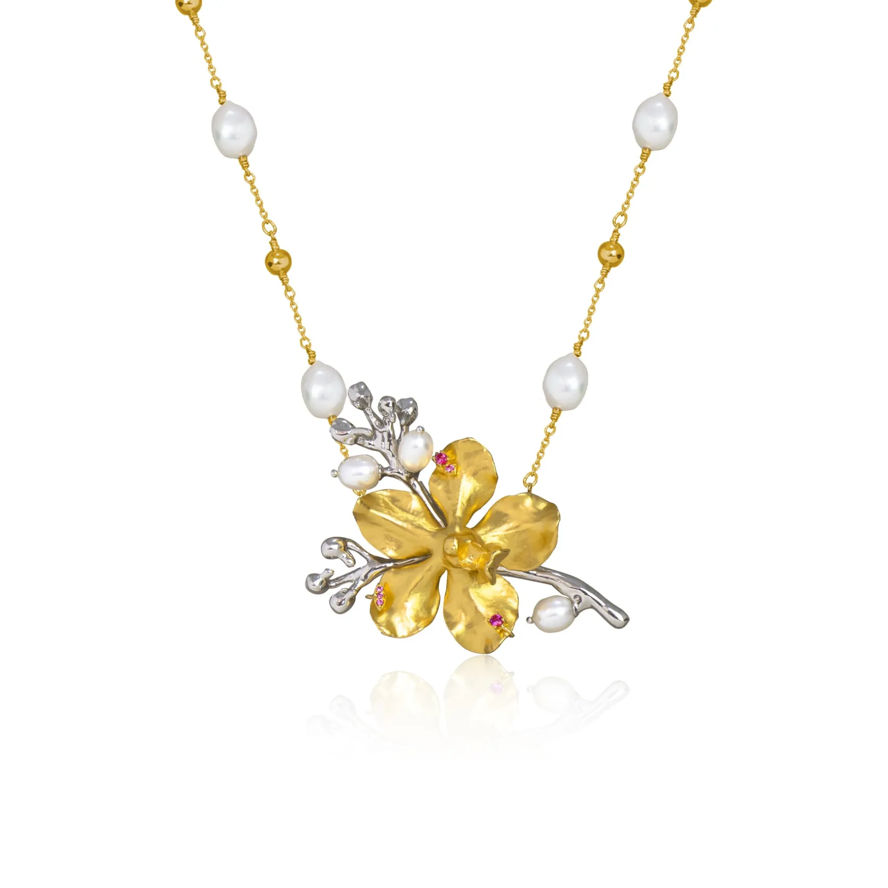 Re-Bloom Rosy Sapphire Necklace