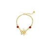 Scarlet Symphony Red Agate Bracelet