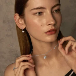 Starry Anise Necklace in Rhodium