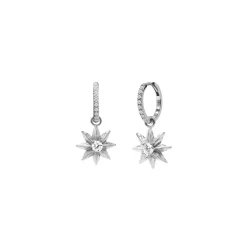Starry Anise Versa Earrings in Rhodium