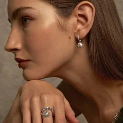Starry Anise Versa Earrings in Rhodium