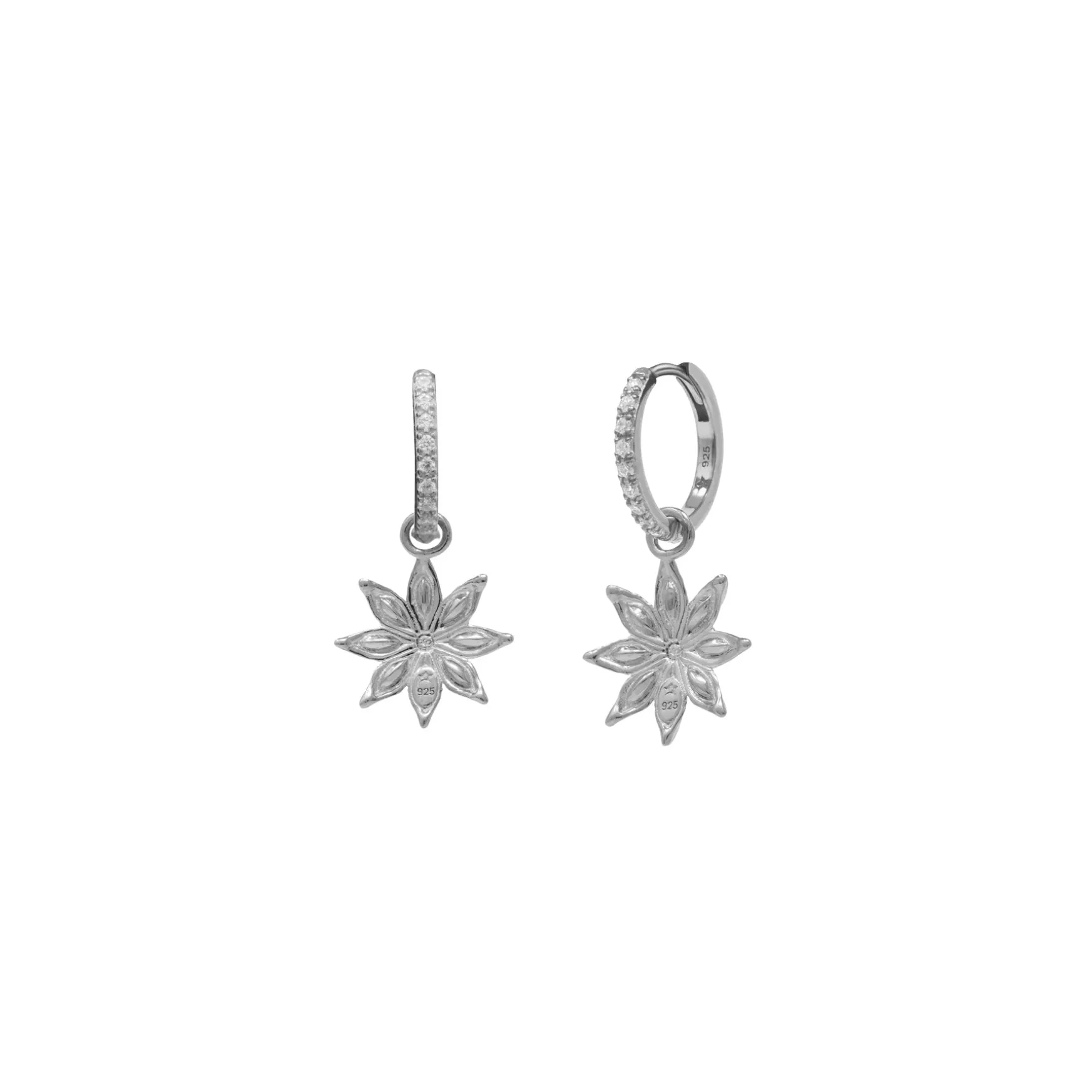 Starry Anise Versa Earrings in Rhodium