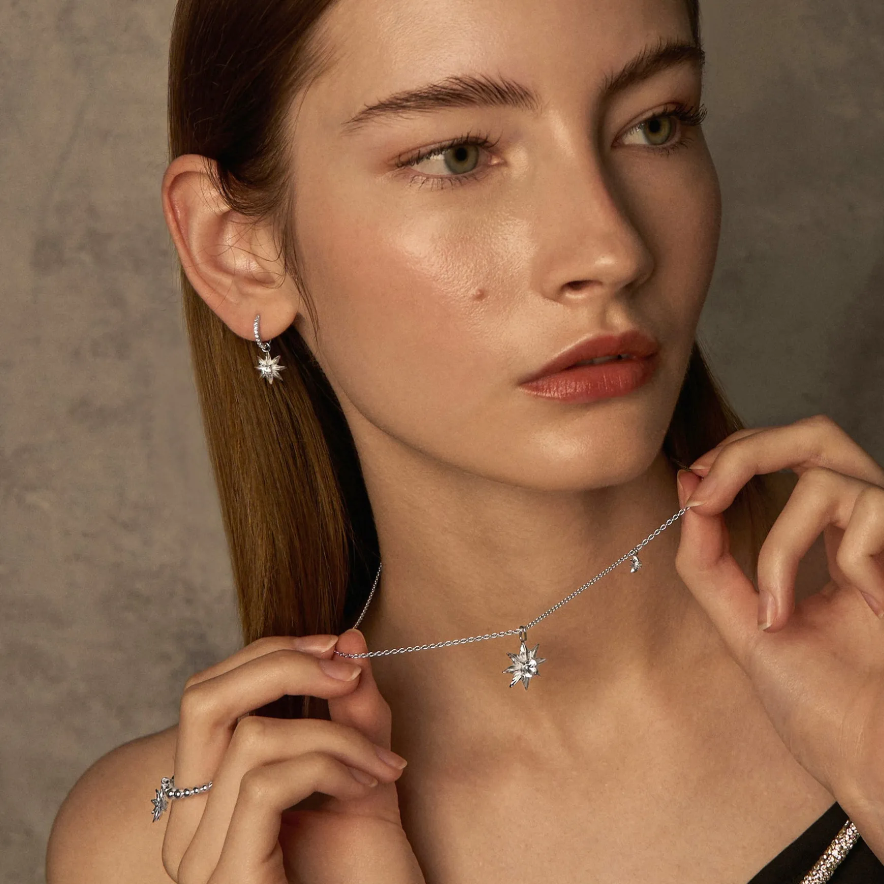 Starry Anise Versa Earrings in Rhodium
