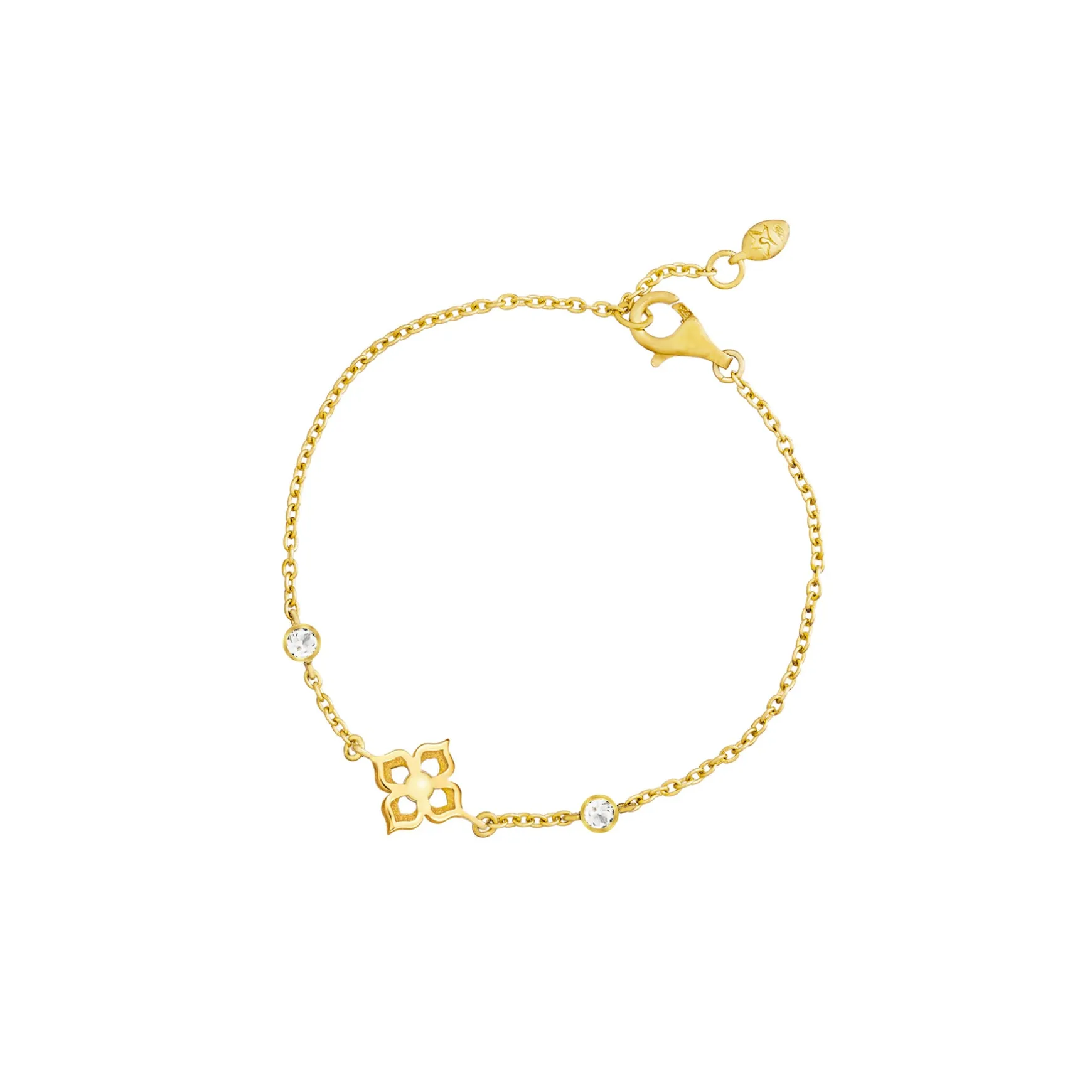 Timeless Peranakan Bracelet with White Topaz