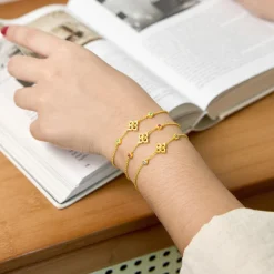 Timeless Peranakan Bracelet With Pink Tourmaline