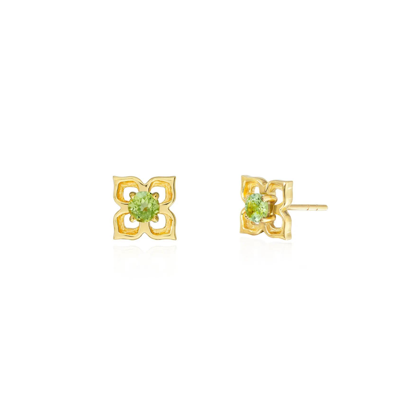 Timeless Peranakan Earrings With Peridot