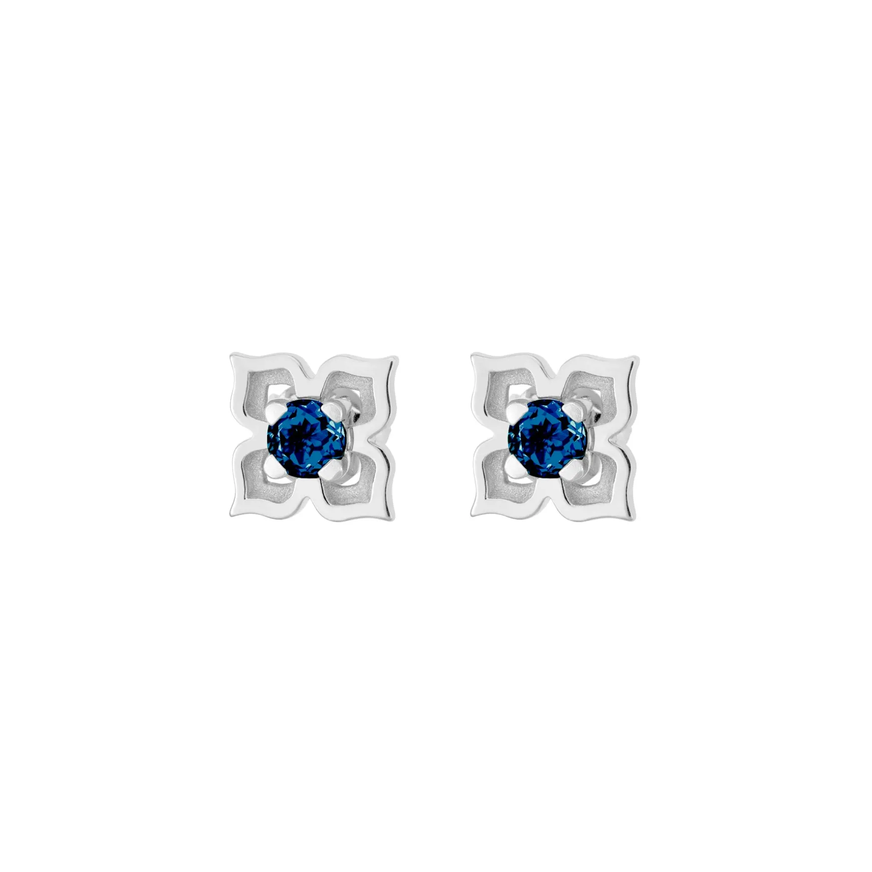 Timeless Peranakan II Earrings (RH) with London Blue Topaz