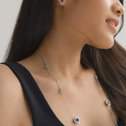Timeless Peranakan II Earrings (RH) with London Blue Topaz