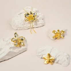 Vanda Hybrid Orchid Brooch/Pendant (L1) (PG)